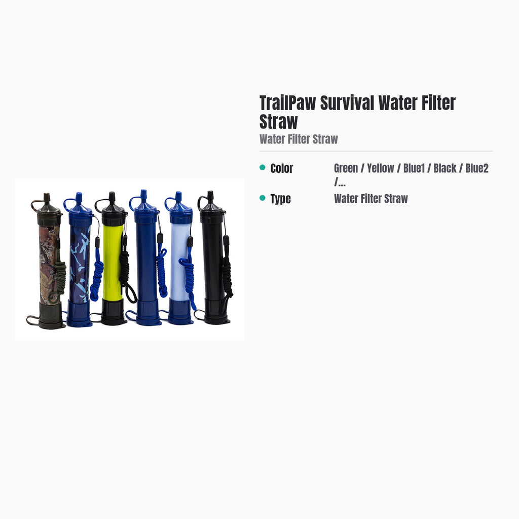 TrailPaw Personal Water Filter Straw