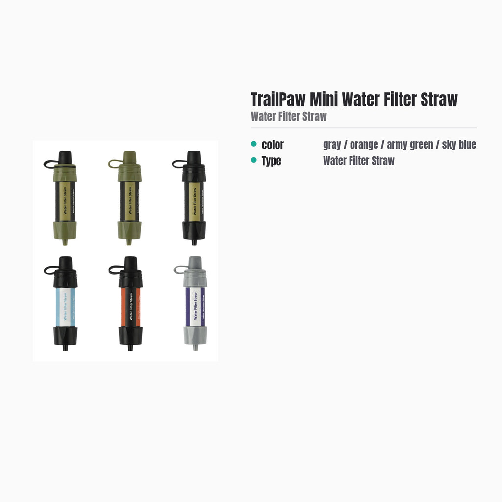 TrailPaw Mini Water Filter Straw