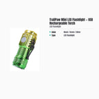 TrailPaw Mini LED Flashlight — USB Rechargeable Torch
