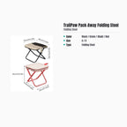 TrailPaw Pack-Away Folding Stool — specs